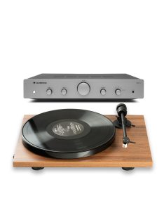   Pro-Ject E1 Phono + Cambridge Audio AX A25 - lemezjátszó és sztereó erősítő /dió/