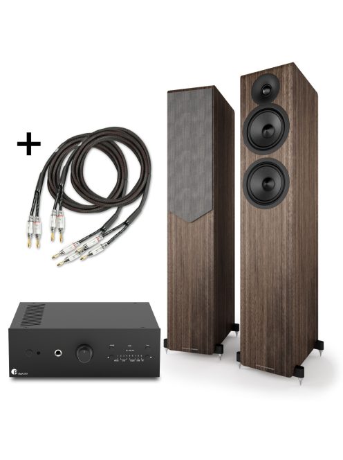 Pro-Ject MaiA DS3 /fekete/ + Acoustic Energy AE309.2 /dió/ + Pro-Ject Connect it LS S
