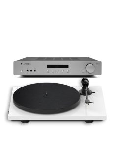   Pro-Ject E1 + Cambridge Audio AX A35 - lemezjátszó és sztereó erősítő /fehér/