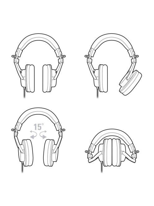 Audio-Technica ATH-M30X Professzionális monitor fejhallgató