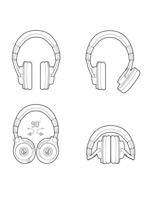 Audio-Technica ATH-M40X Professzionális monitor fejhallgató