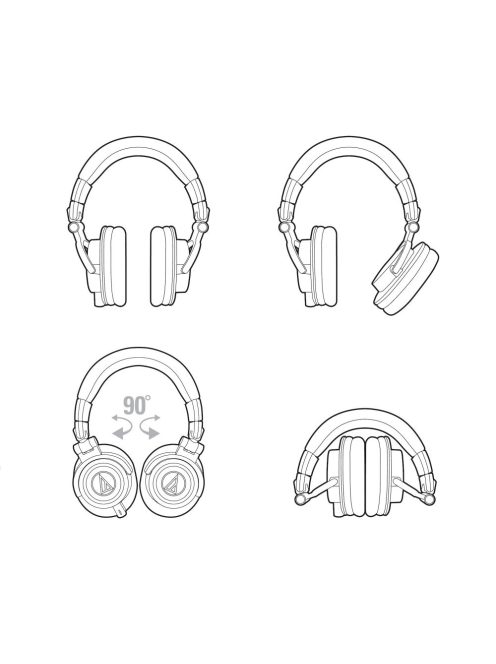 Audio-Technica ATH-M50X fekete