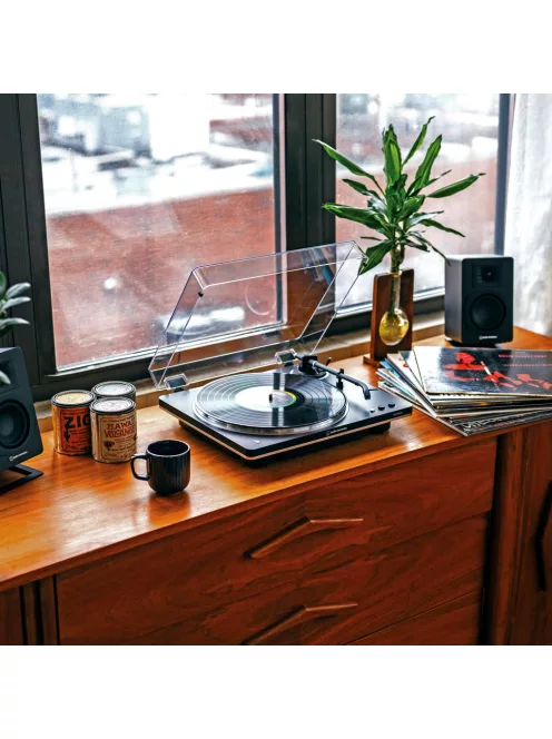 Audio-Technica LP70XBTBS - automata lemezjátszó szíjhajtással és Bluetooth kapcsolattal /fekete-ezüst/