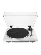 Audio-Technica LP70XBT - automata lemezjátszó szíjhajtással és Bluetooth kapcsolattal /fehér-ezüst/