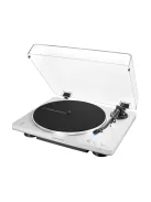 Audio-Technica LP70XBT - automata lemezjátszó szíjhajtással és Bluetooth kapcsolattal /fehér-ezüst/