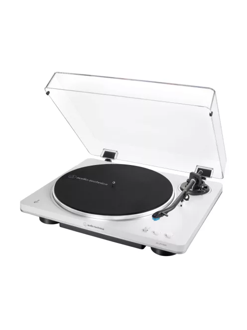 Audio-Technica LP70XBT - automata lemezjátszó szíjhajtással és Bluetooth kapcsolattal /fehér-ezüst/