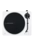 Audio-Technica LP70XBT - automata lemezjátszó szíjhajtással és Bluetooth kapcsolattal /fehér-ezüst/