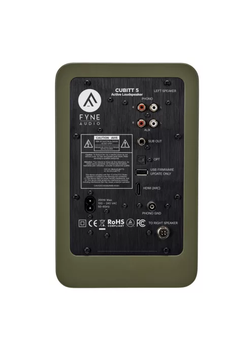 Fyne Audio CUBITT 5 - Aktív hangfal /Olivazöld/