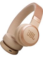 JBL LIVE 670NC zajszűrős bluetooth fejhallgató /Homok/