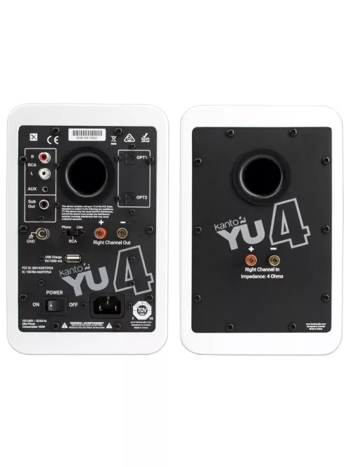 Kanto Audio YU4 Aktív Bluetooth hangfal /Matt fehér/