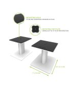 Kanto SP6HDW - asztali hangszóró állvány /fehér/