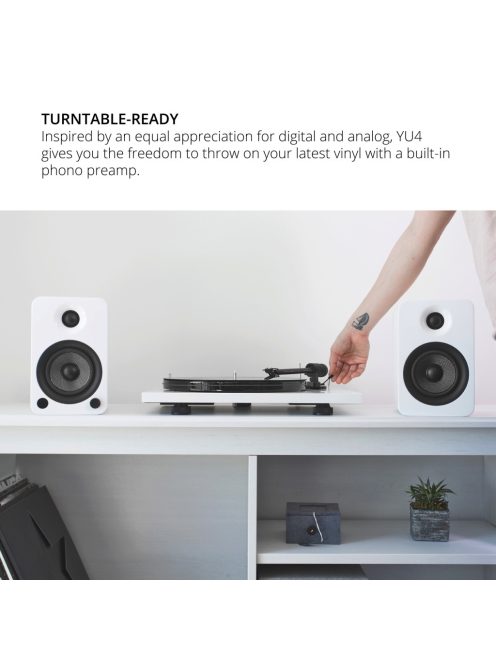 Kanto Audio YU4 Aktív Bluetooth hangfal / lakk fehér/