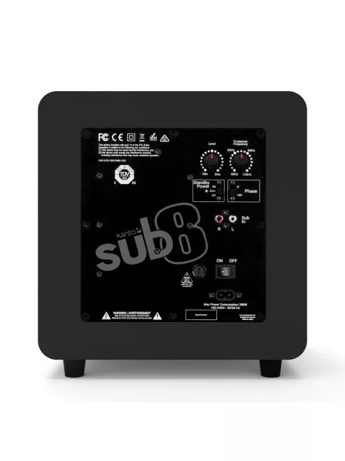 Kanto Audio SUB8 Aktív mélysugárzó /matt fekete/