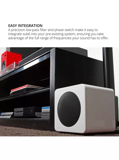 Kanto Audio SUB6 Aktív mélysugárzó /matt feher/