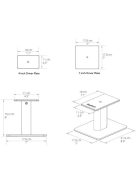Kanto SP6HD - asztali hangszóró állvány /fekete/