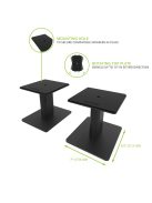 Kanto SP6HD - asztali hangszóró állvány /fekete/