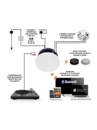 Lithe Audio Bluetooth Wireless 6.5" Aktív IP44 Vízálló - beépíthető vezeték nélküli hangszóró