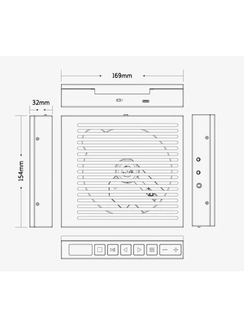 Moondrop Discdream 2 Ultra - hordozható CD Lejátszó fejhallgató kimenettel