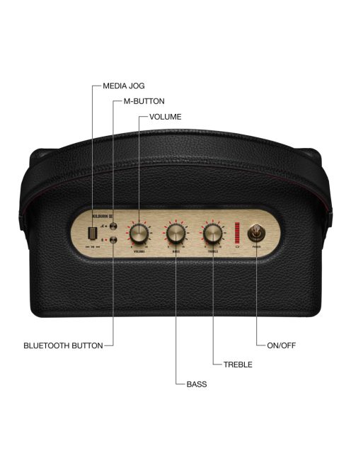 Marshall KILBURNII Bluetooth hangszóró (fekete színben)