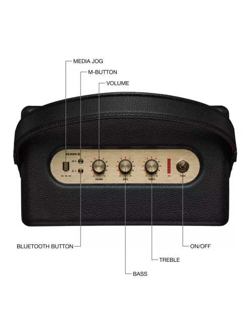 Marshall KILBURNII Bluetooth hangszóró (fekete színben)