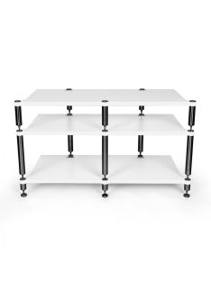 NEO Dupla Tripod HiFi állvány - Rozsdamentes Acél lábakkal, lakkozott polcokkal /98-322 mm/