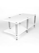 NEO Dupla Tripod HiFi állvány - Rozsdamentes Acél lábakkal, lakkozott polcokkal /98-322 mm/