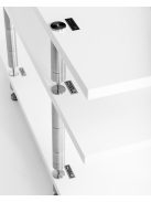 NEO Dupla Tripod HiFi állvány - Rozsdamentes Acél lábakkal, lakkozott polcokkal /98-322 mm/