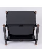 NEO QUATTRON REFERENCE HiFi állvány - fényes polcokkal, rozsdamentes acél lábakkal /120-380 mm/