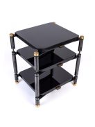 NEO QUATTRON REFERENCE HiFi állvány - fényes polcokkal, rozsdamentes acél lábakkal /120-380 mm/