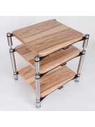 NEO QUATTRON REFERENCE HiFi állvány - fényes polcokkal, rozsdamentes acél lábakkal /120-380 mm/