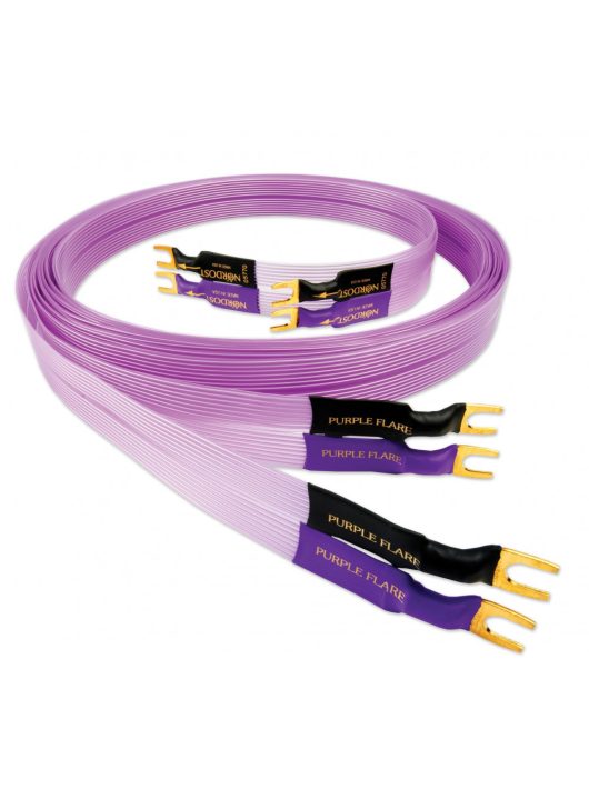 Nordost Purple Flare hangfalkábel singled wired /1 méter saruval szerelve/
