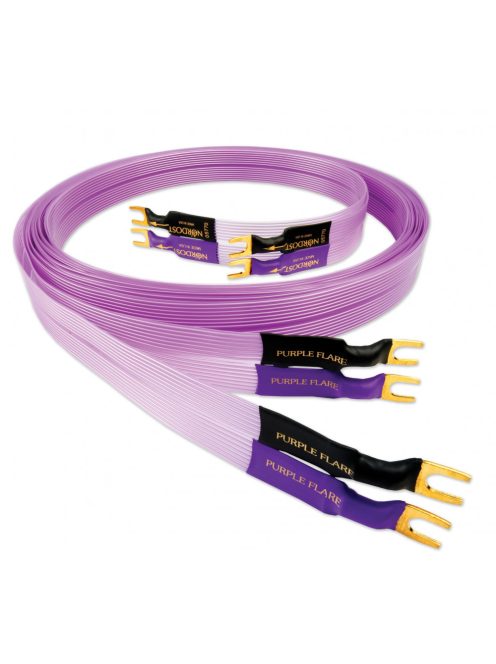 Nordost Purple Flare hangfalkábel single wired /2,5 méter saruval szerelve/