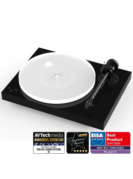 Pro-Ject X1 - audiofil lemezjátszó - Pick it S2 MM hangszedővel /Lakk fekete/