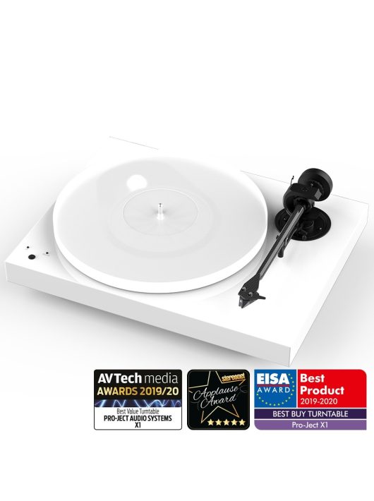 Pro-Ject X1 - új generációs audiofil lemezjátszó / Pick it S2 MM hangszedővel /Lakk fehér