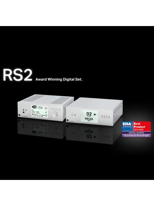 Pro-Ject Pre Box RS2 Digital - high end DAC, előerősítő és fejhallgató erősítő /ezüst/