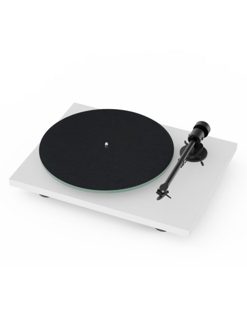 Pro-Ject T1 EVO Phono - lemezjátszó phono előfokkal Ortofon OM10 hangszedővel /Fehér/