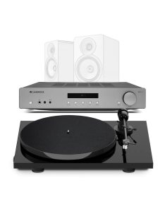   Pro-Ject E1 /lakk fekete/ + Cambridge Audio AX A35 - lemezjátszó és sztereó erősítő 