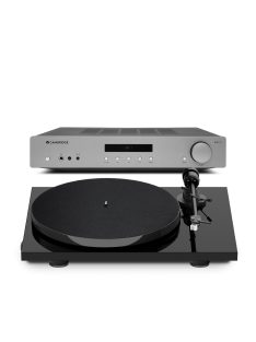   Pro-Ject E1 /lakk fekete/ + Cambridge Audio AX A35 - lemezjátszó és sztereó erősítő 