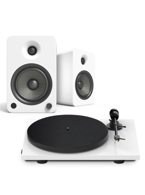 Pro-Ject E1 + Kanto YU6 - Mikro hifi Bluetooth, optikai bemenettel és lemezjátszóval /fehér, fehér/