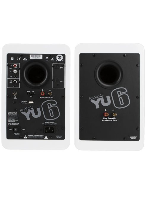 Pro-Ject E1 + Kanto YU6 - Mikro hifi Bluetooth, optikai bemenettel és lemezjátszóval /fehér, fehér/