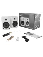 Pro-Ject E1 + Kanto YU6 - Mikro hifi Bluetooth, optikai bemenettel és lemezjátszóval /fehér, fehér/