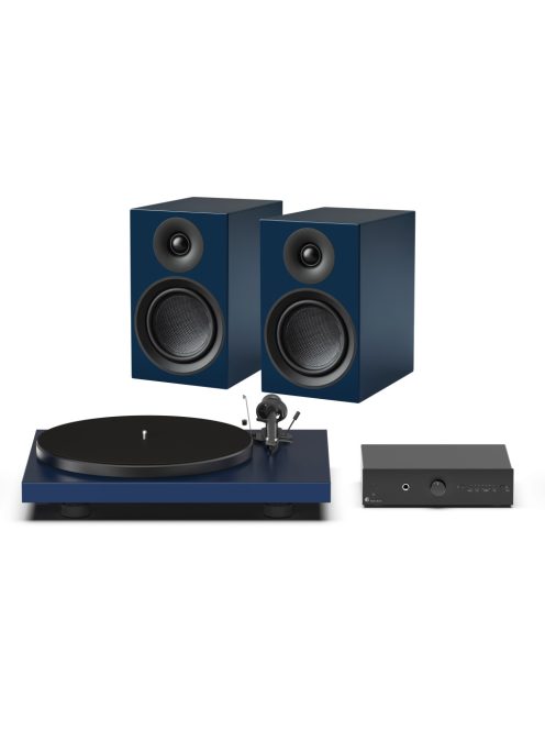 Pro-Ject Színes Hangrendszer E - komplett hifi szett /acél kék/