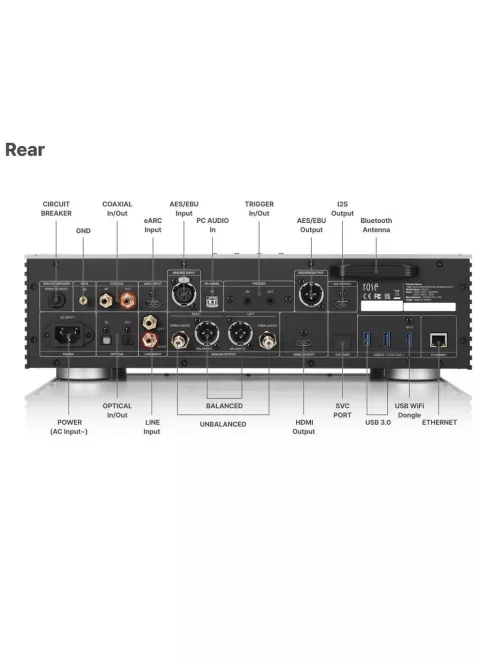 Rose RS151 - Streamer, D/A konverter/ezüst/