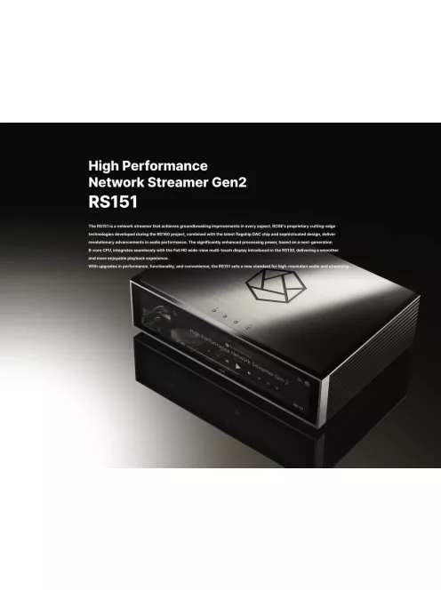 Rose RS151 - Streamer, D/A konverter/fekete/