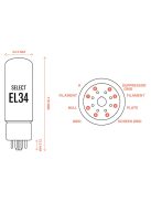 Ray Tubes Select EL34 vákuumcső 