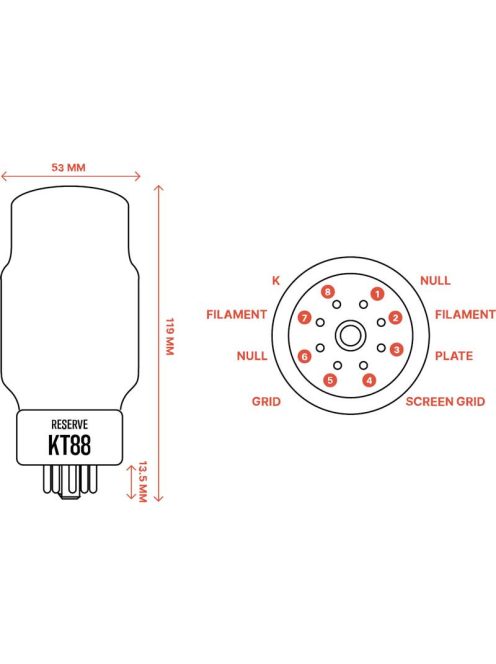 Ray Tubes Reserve KT88 vákuumcső 