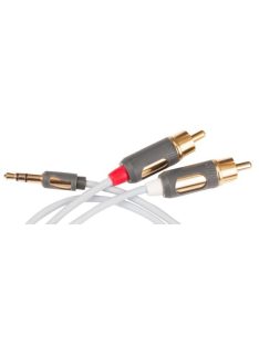   SUPRA MP analóg összekötő kábel 3,5 mm  mini Jack/ 2 RCA - 1.0 m