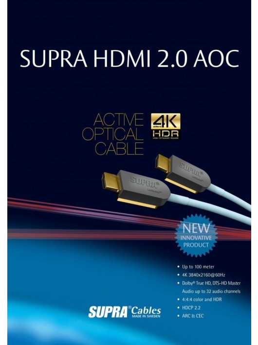 Supra HDMI-HDMI AOC optical  kábel 