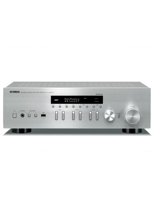 Yamaha R-N402D sztereó rádió/erősítő hálózatos lejátszással (MusicCast), ezüst